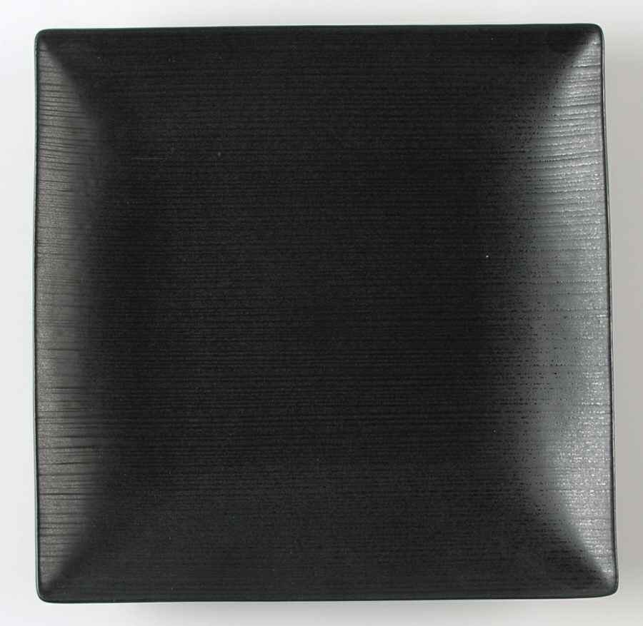Stone Ridge Black Square Dinner Plate by Mikasa-1