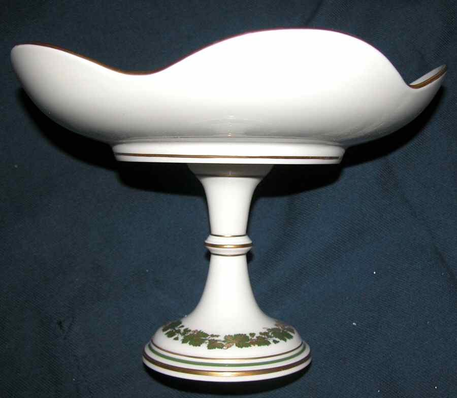 Full Green Vine (Gold Grapes) Round Compote (Height X Width) by Meissen (Germany)-1