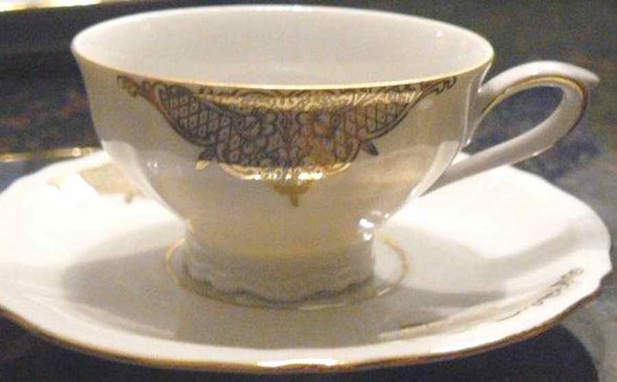 MIT298 Footed Cup & Saucer Set by Mitterteich-1