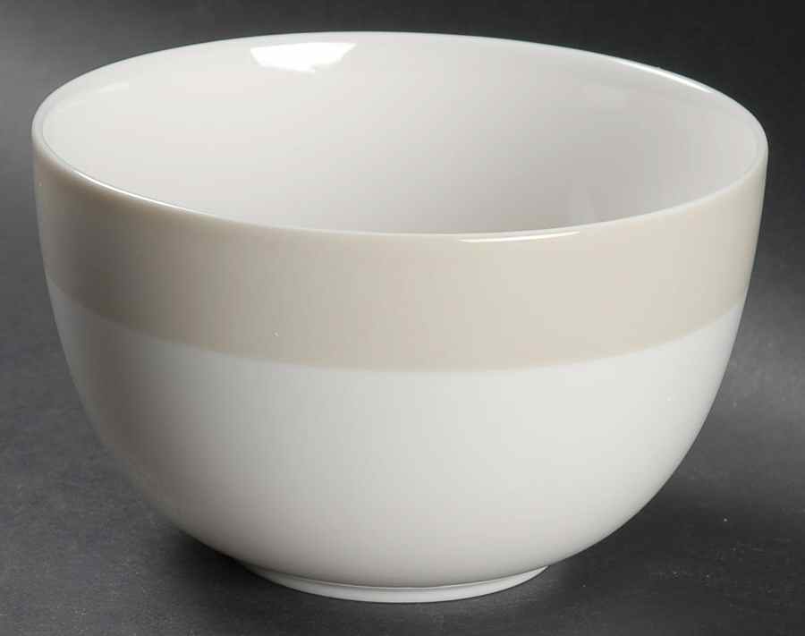 Classic Band Grey Soup/Cereal Bowl by Martha Stewart-1
