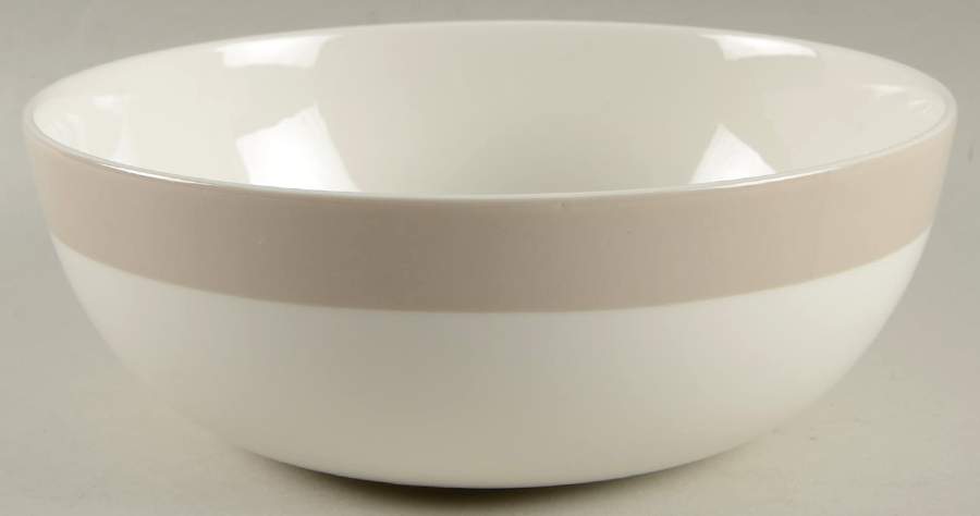 Classic Band Grey 9" Round Vegetable Bowl by Martha Stewart-1