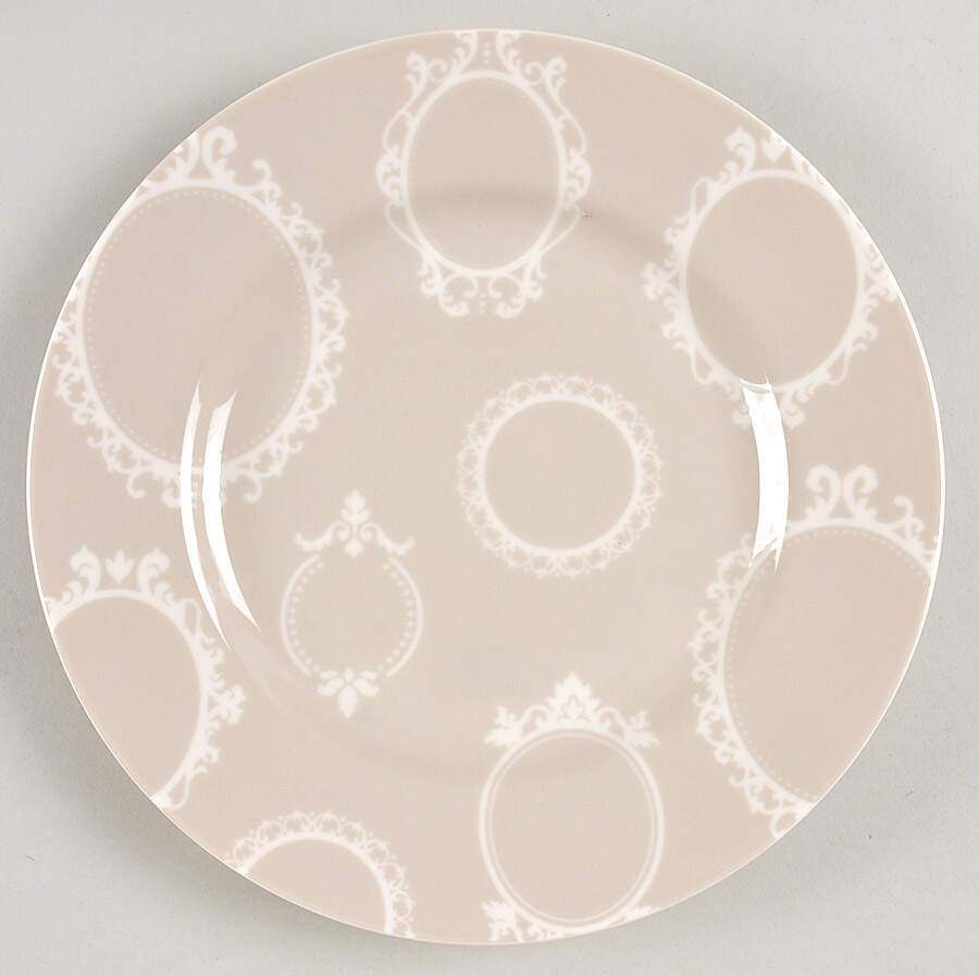 Lisbon Grey Salad Plate by Martha Stewart-1