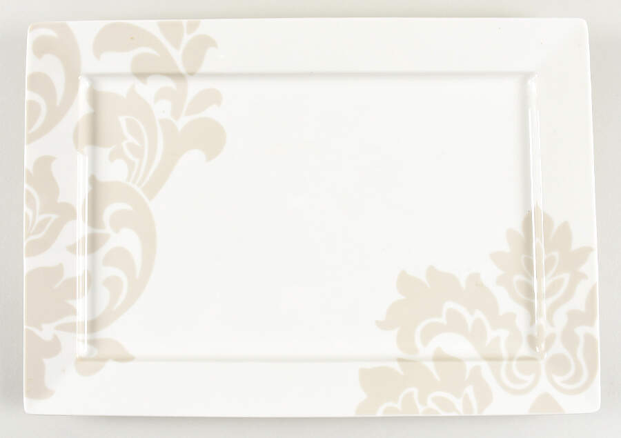 Lisbon Grey 16" Rectangular Serving Platter by Martha Stewart-1