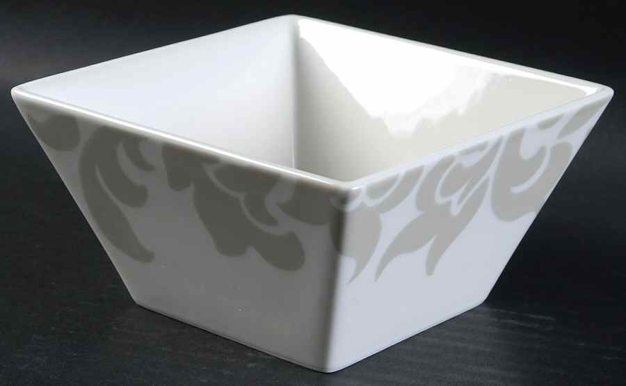 Lisbon Grey Square Soup/Cereal Bowl by Martha Stewart-1