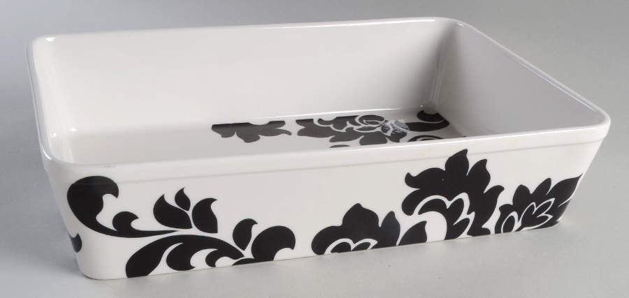 Lisbon Black 13"  Rectangular Baker by Martha Stewart-1