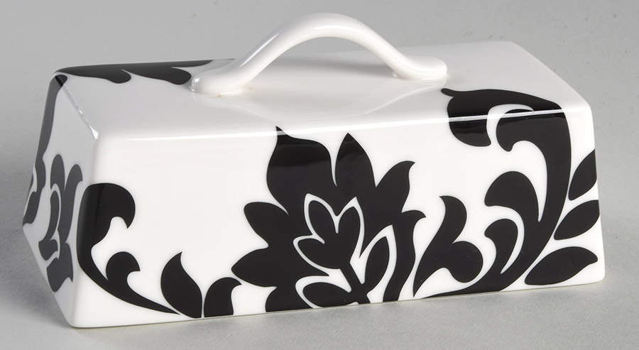 Lisbon Black Lid for 1/4 Lb Butter by Martha Stewart-1
