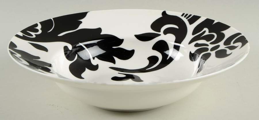 Lisbon Black 9" Round Serving Bowl by Martha Stewart-1