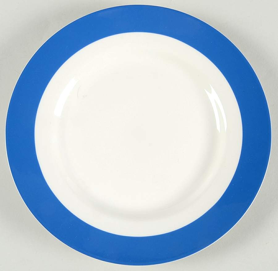 Classic Band Blue Salad Plate by Martha Stewart-1