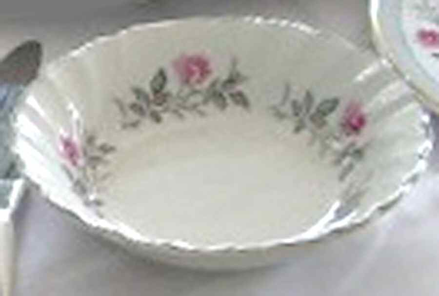 Royal Bride (Scalloped, Platinum Trim) Coupe Cereal Bowl by Myott Staffordshire-1