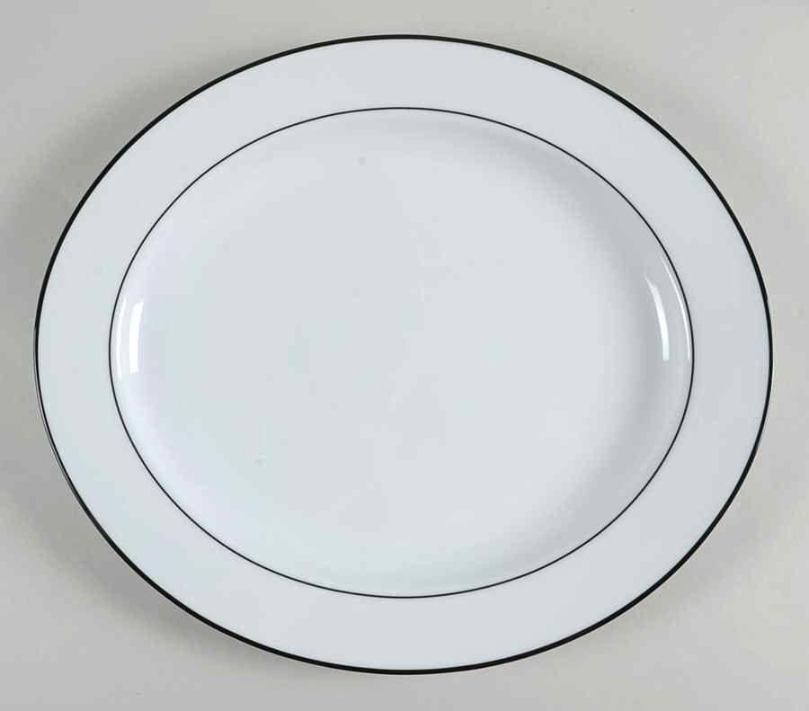 Concentric Plum 15" Oval Serving Platter by Mikasa-1