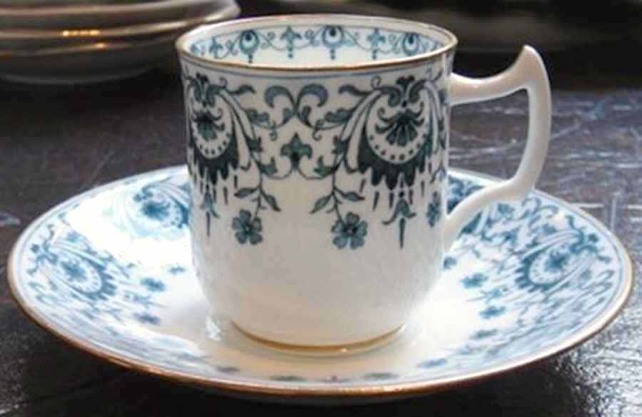 Odeon Flat Demitasse Cup & Saucer Set by Minton-1