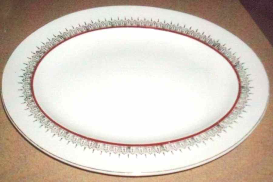 MEA349 12" Oval Serving Platter by Alfred Meakin-1