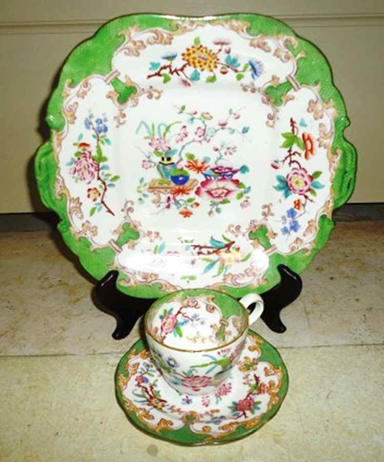 3969 Square Handled Cake Plate by Minton-1