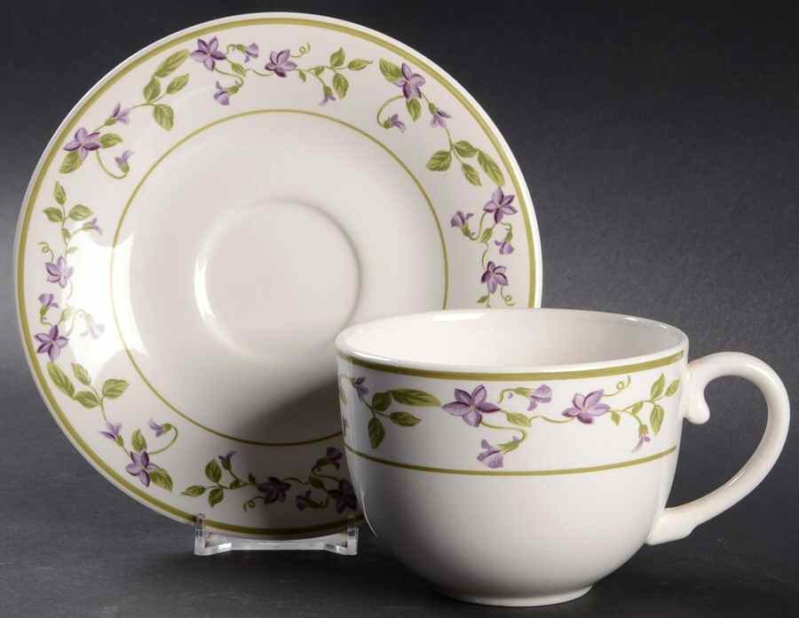 MTW33 Flat Cup & Saucer Set by Martha Stewart-1
