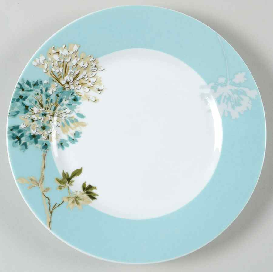 Silk Floral Teal Bread & Butter Plate by Mikasa-1