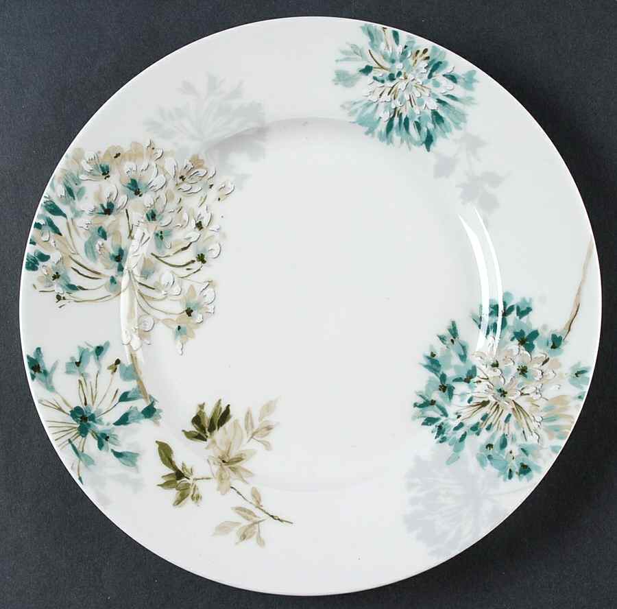 Silk Floral Teal Salad Plate by Mikasa-1