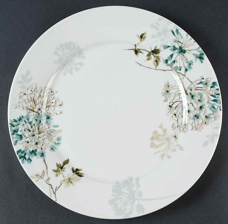 Silk Floral Teal Dinner Plate by Mikasa-1