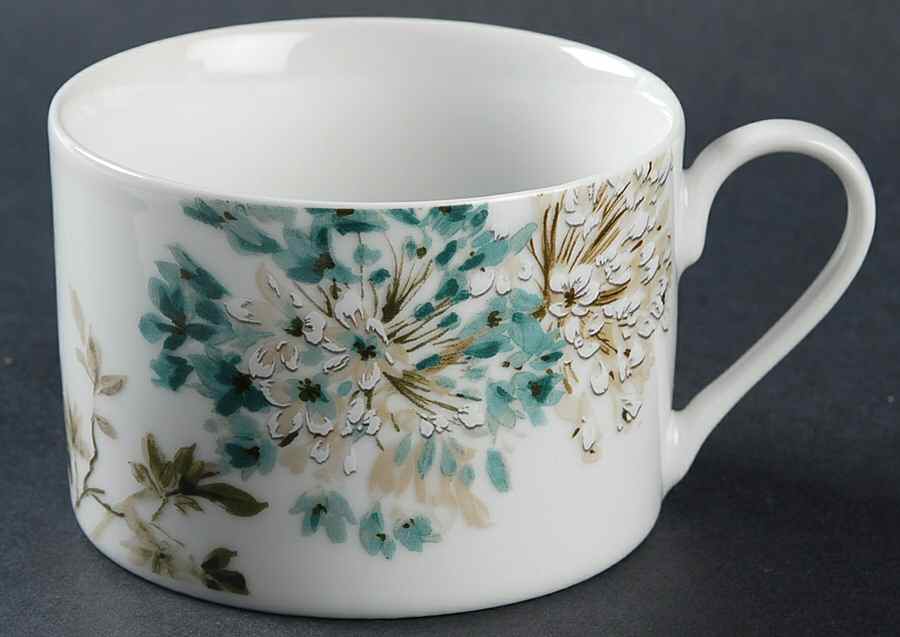 Silk Floral Teal Flat Cup by Mikasa-1