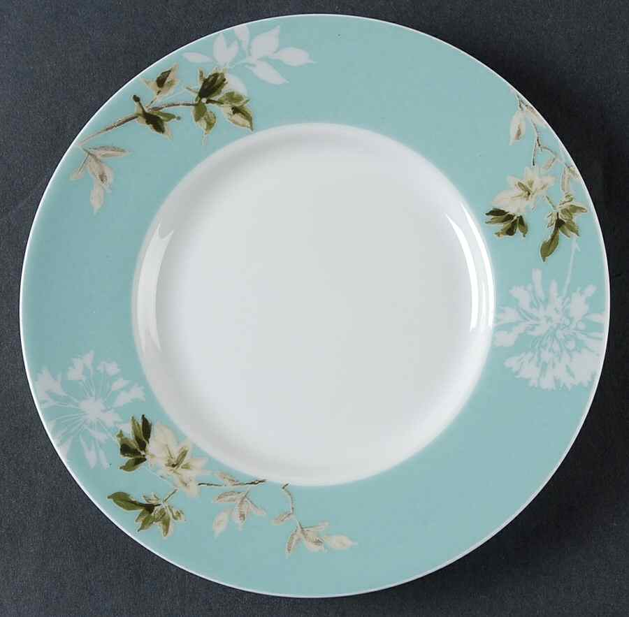 Silk Floral Teal Saucer by Mikasa-1