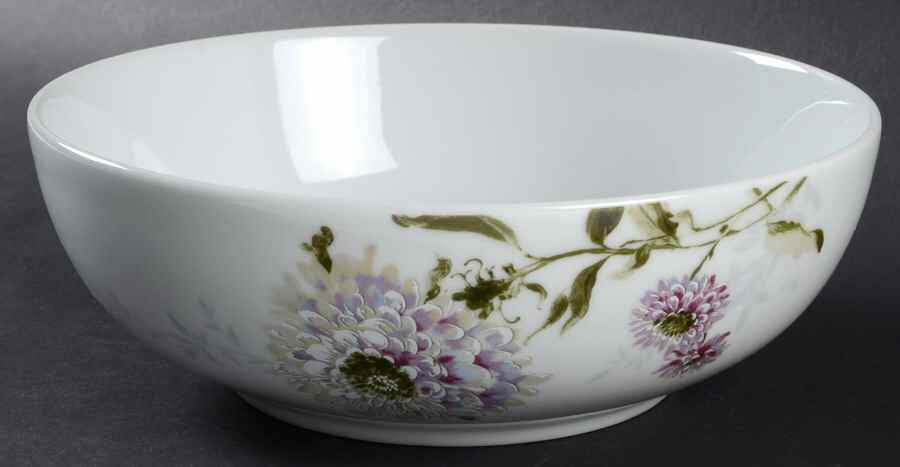 Silk Floral Lavender 9" Round Vegetable Bowl by Mikasa-1