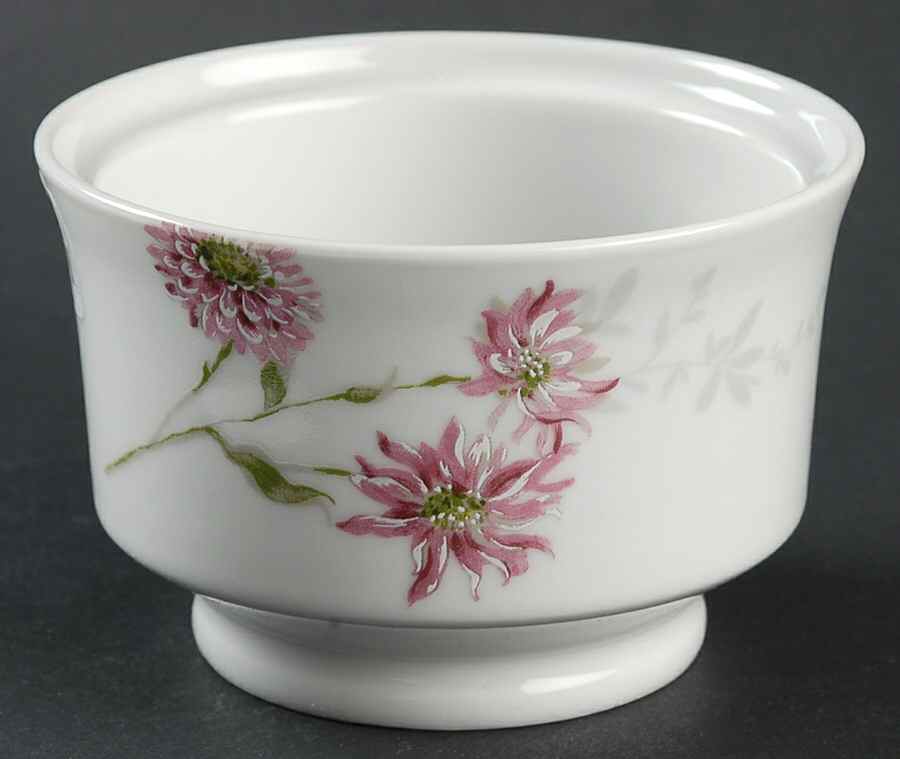 Silk Floral Pink Sugar Bowl No Lid by Mikasa-1