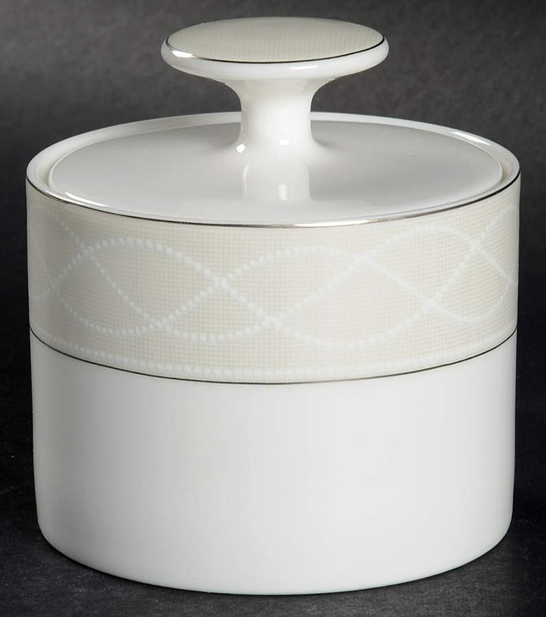 Pearl Elegance Sugar Bowl & Lid by Mikasa-1
