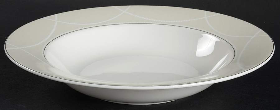 Pearl Elegance Large Rim Soup Bowl by Mikasa-1