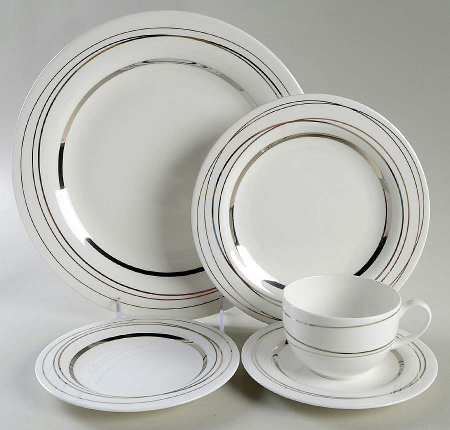 Silver Spheres 5 Piece Place Setting by Mikasa-1