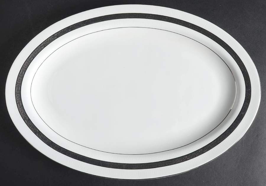 Royal Lace 14" Oval Serving Platter by Mikasa-1