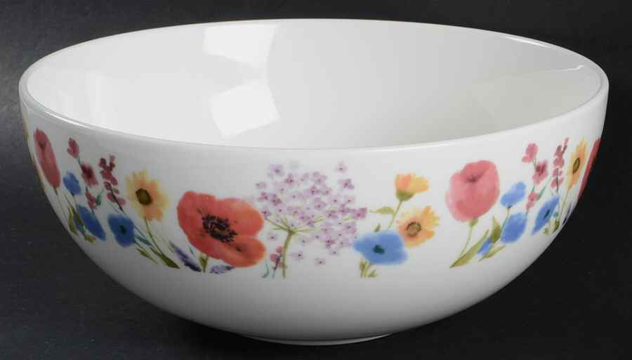 Garden Palette Floral 9" Round Vegetable Bowl by Mikasa-1