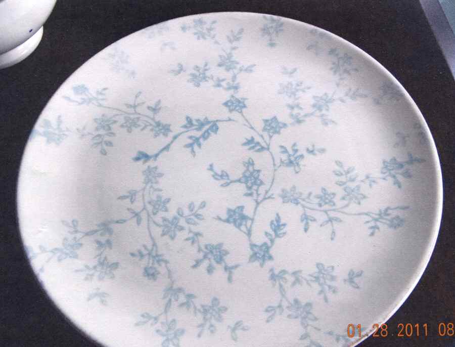 Miss Daisy Blue Dinner Plate by Matceramica-1