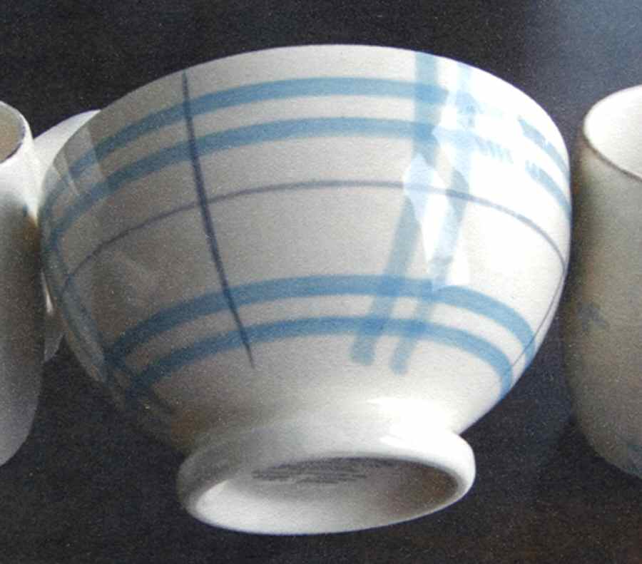 Miss Daisy Blue Soup/Cereal Bowl by Matceramica-1