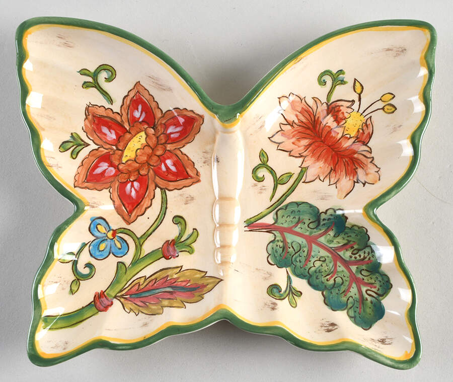 Vanilla Chintz Figural Salad Plate by Maxcera Corp-1