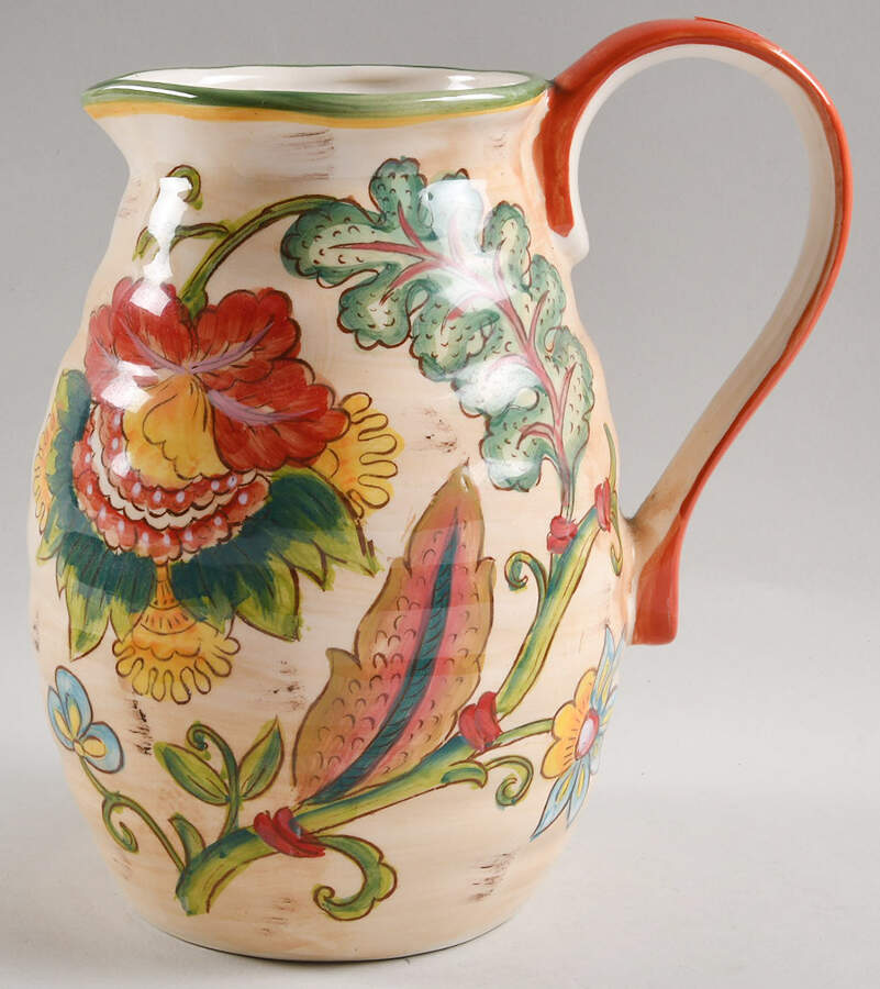 Vanilla Chintz 96 Oz Pitcher by Maxcera Corp-1