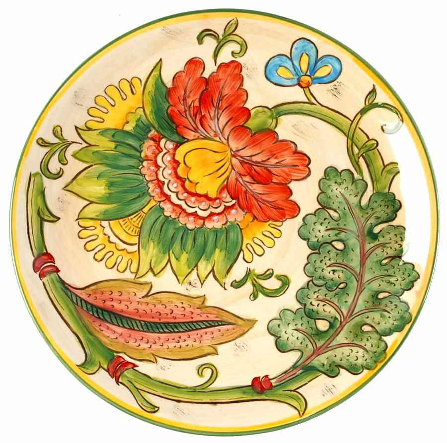 Vanilla Chintz Dinner Plate by Maxcera Corp-1