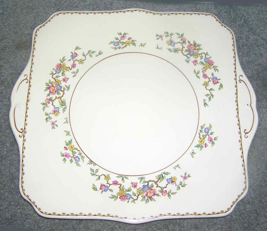 MYO148 Handled Cake Plate by Myott Staffordshire-1