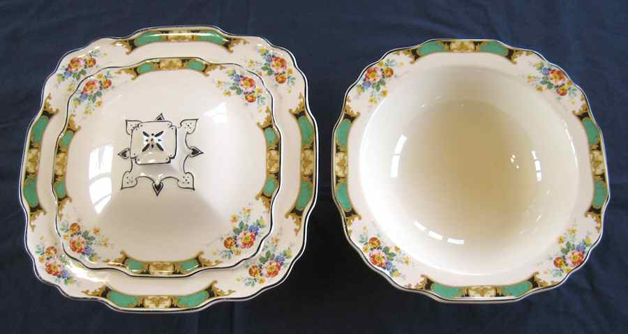 2803 Round Covered Vegetable by Myott Staffordshire-1