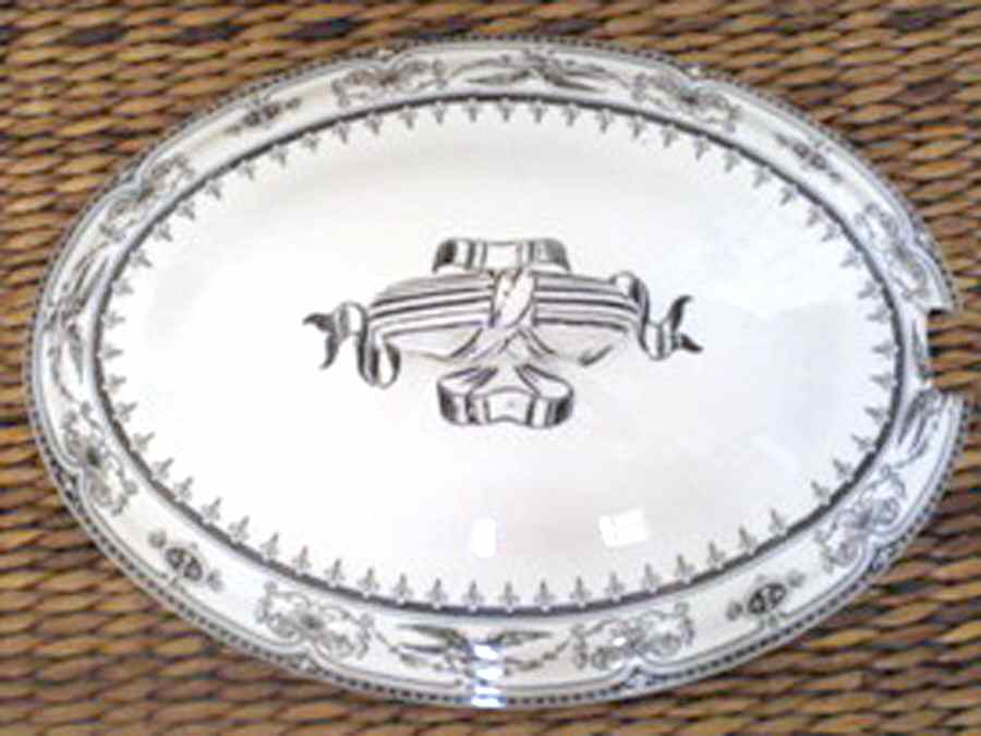Berlin Bird Gray Lid for Tureen by Minton-1