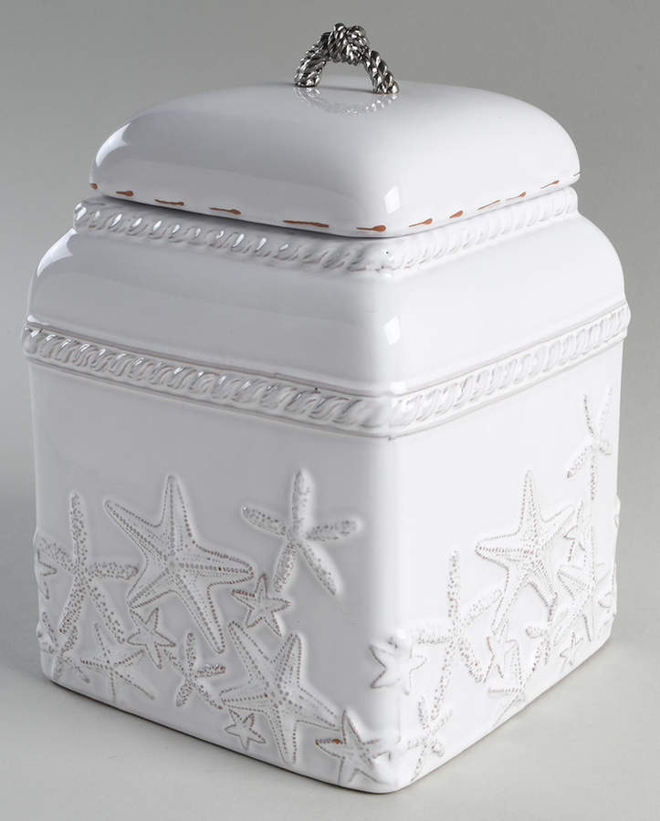 Classic Shell Small Canister & Lid by Mud Pie-1