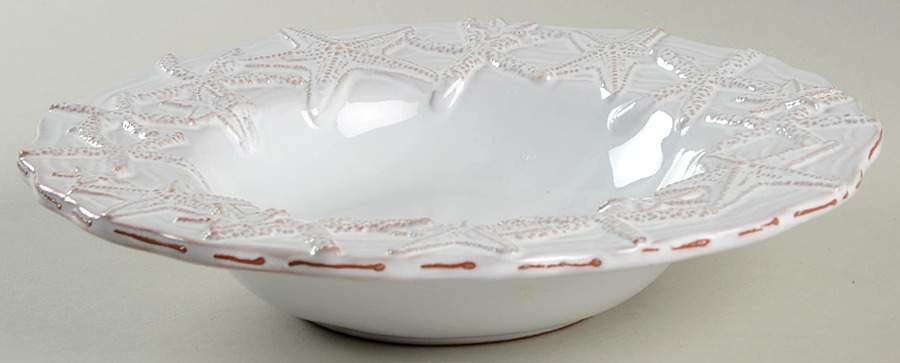 Classic Shell Large Rim Soup Bowl by Mud Pie-1