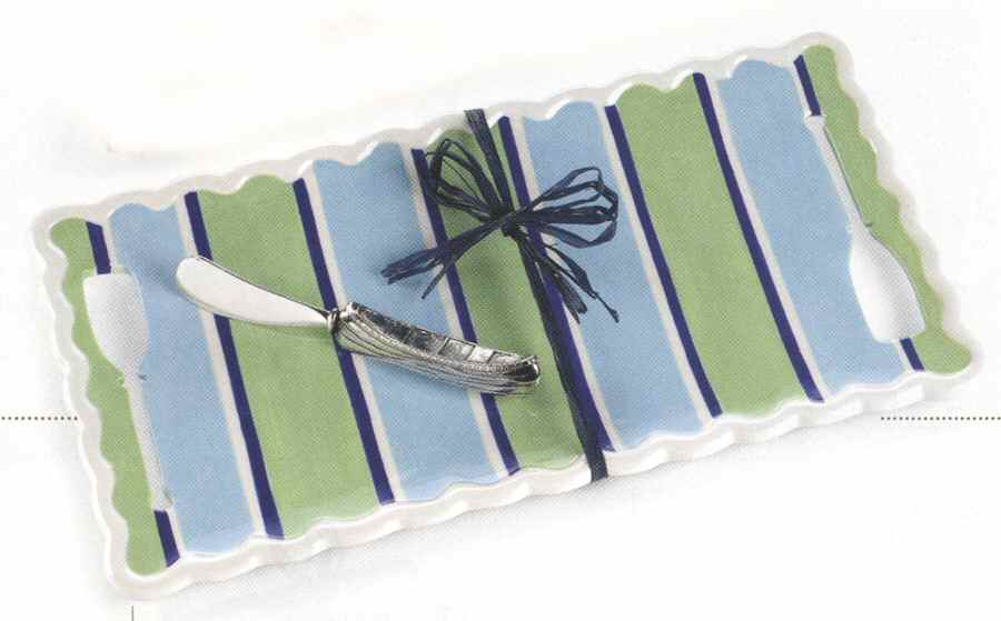 Lake House Hors D'Oeuvre Tray with Spreader by Mud Pie-1