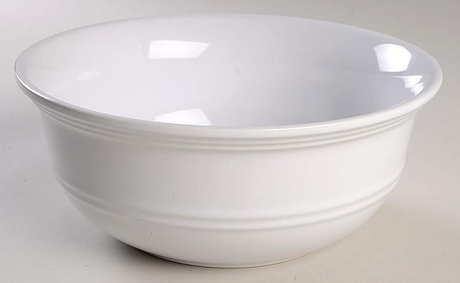 Arctic White (Rainforest) 9" Round Vegetable Bowl by Mainstays-1