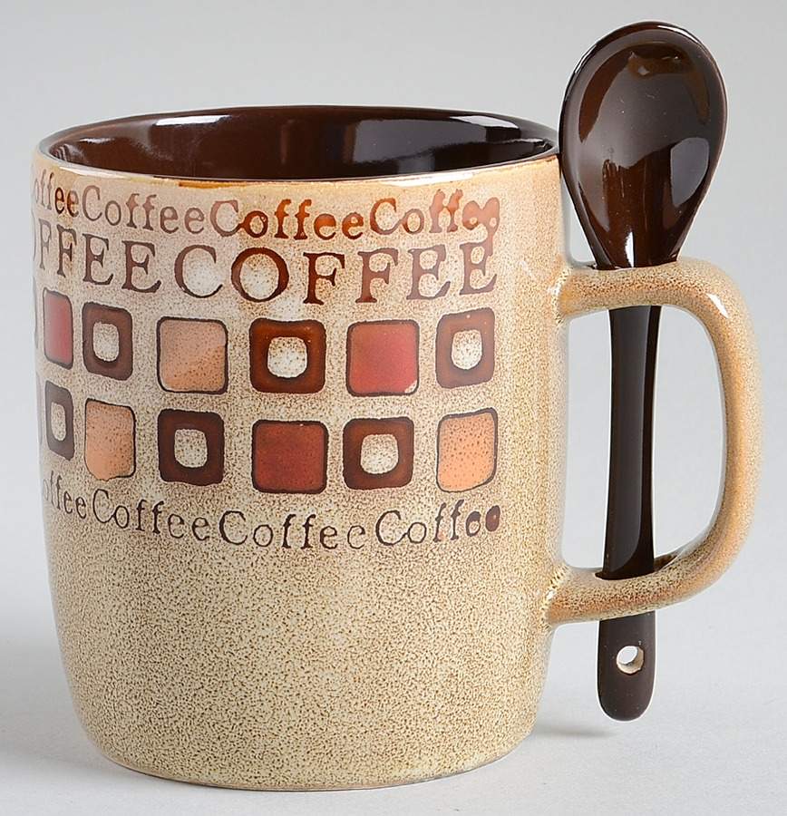 Cafe Americano Mug & Spoon Set by Mr. Coffee-1