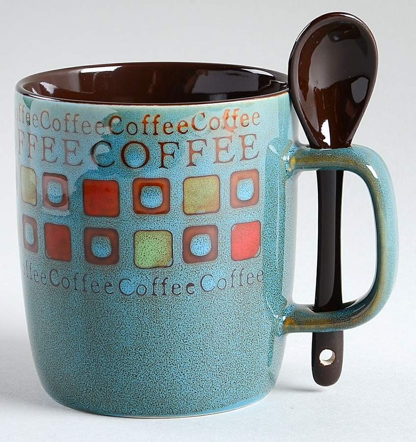 Cafe Americano Mug & Spoon Set by Mr. Coffee-1