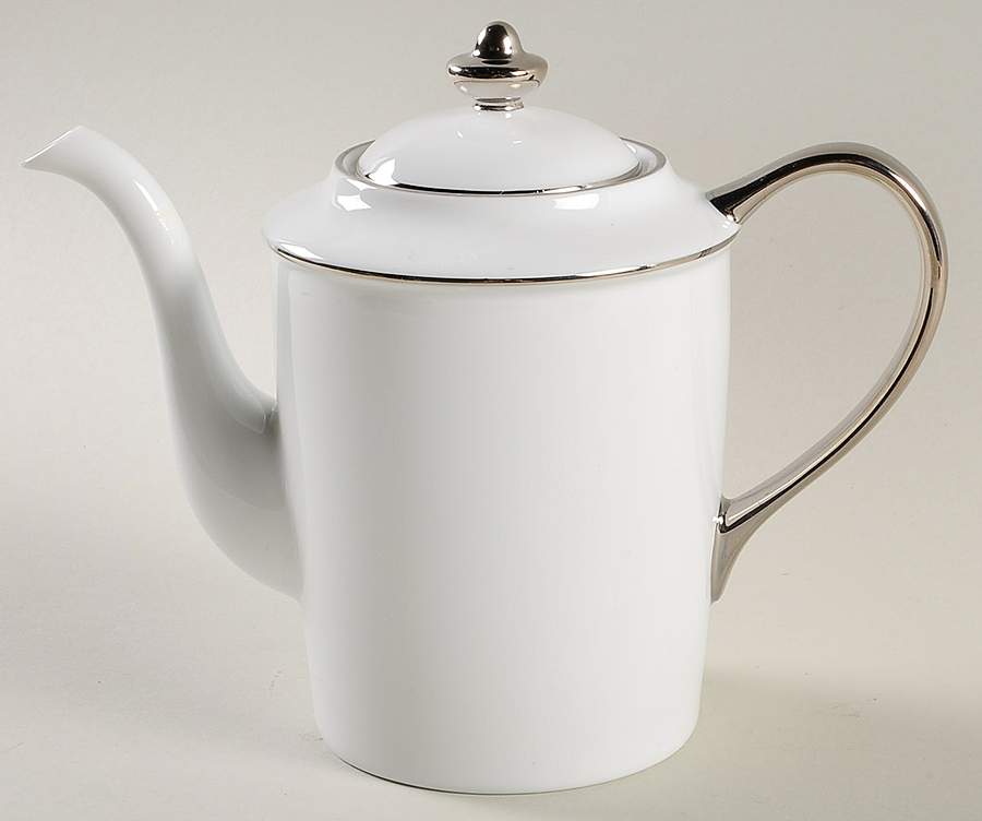 Filets Platina Small Coffee Pot & Lid by Michael C Fina-1