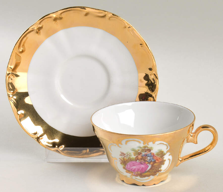 MK1 Flat Demitasse Cup & Saucer Set by M&K-Bavaria-1