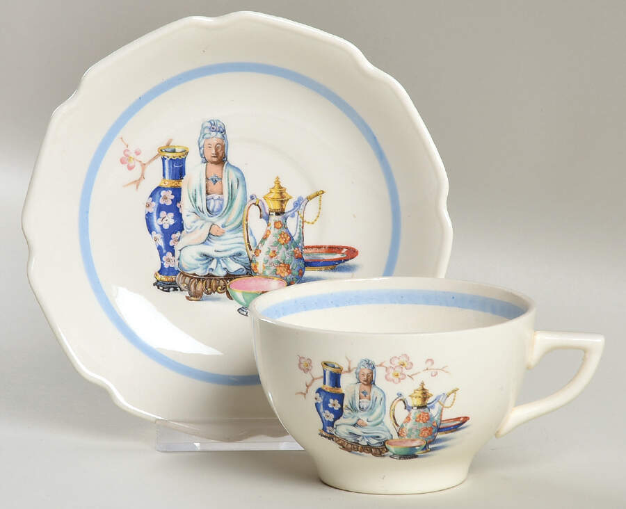 MTC121 Flat Cup & Saucer Set by Mount Clemens-1