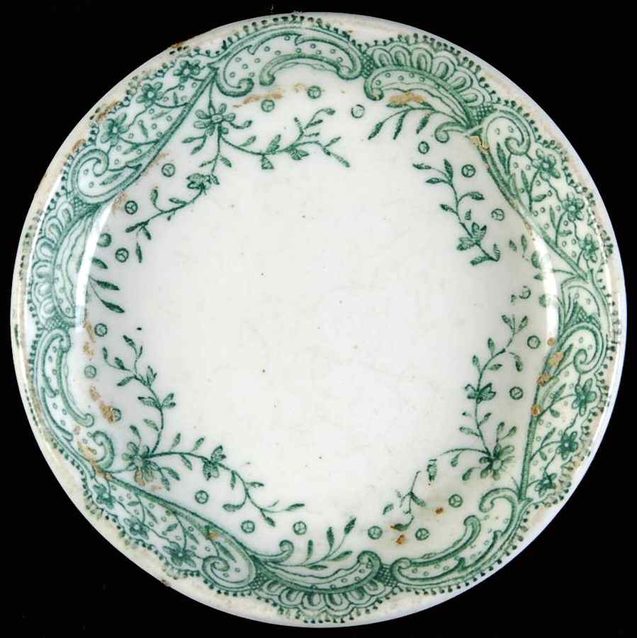 Seville Green (No Trim) Butter Pat by John Maddock & Sons-1
