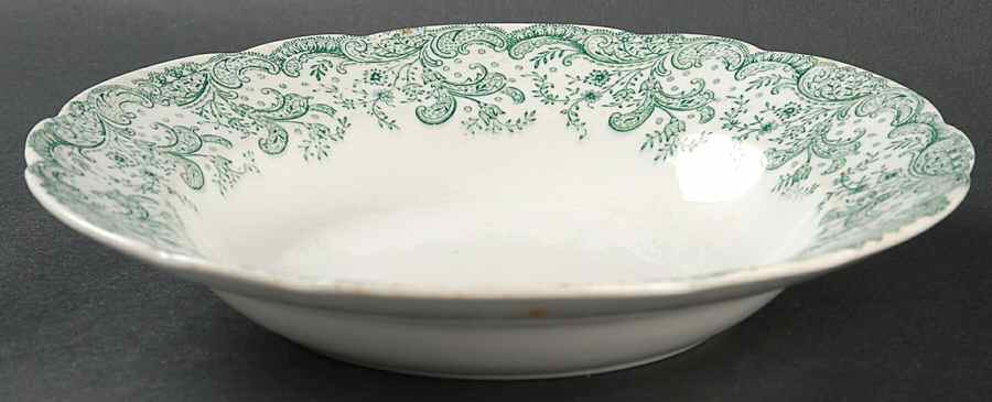 Seville Green (No Trim) Rim Soup Bowl by John Maddock & Sons-1