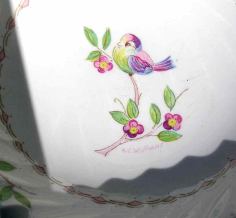 Melody (Bird) Bread & Butter Plate by Myott Staffordshire-1